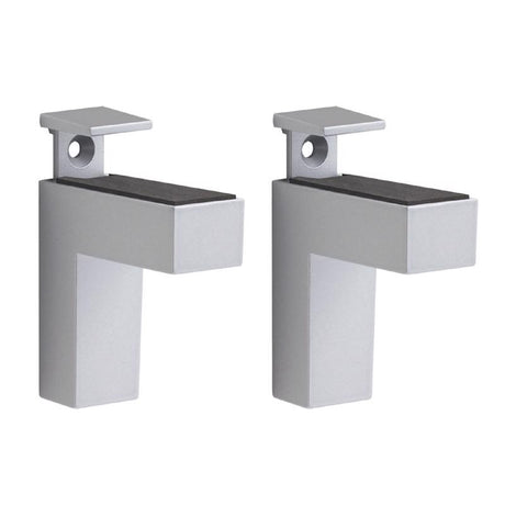 Dolle Eliot 4.4 in. H X 0.9 in. W X 2.6 in. D Silver Metal Shelf Clips, Pack of 7