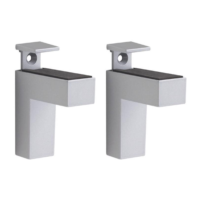 Dolle Eliot 4.4 in. H X 0.9 in. W X 2.6 in. D Silver Metal Shelf Clips, Pack of 7