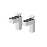 Dolle Eliot 4.4 in. H X 0.9 in. W X 2.6 in. D White Metal Shelf Clips, Pack of 7