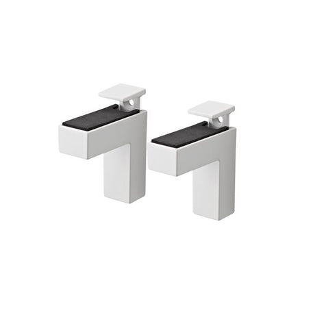 Dolle Eliot 4.4 in. H X 0.9 in. W X 2.6 in. D White Metal Shelf Clips, Pack of 7
