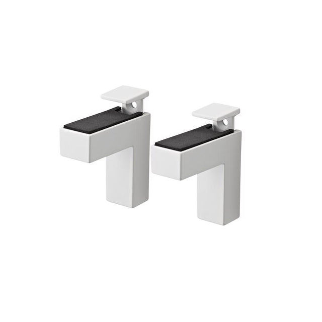 Dolle Eliot 4.4 in. H X 0.9 in. W X 2.6 in. D White Metal Shelf Clips, Pack of 7