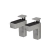 Dolle Eliot 4.4 in. H X 0.9 in. W X 2.6 in. D Silver Metal Shelf Clips, Pack of 7
