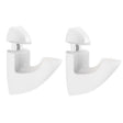 Dolle Scoop 3 in. H X 1 in. W X 2.5 in. D White Metal Shelf Clips, Pack of 7