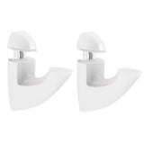 Dolle Scoop 3 in. H X 1 in. W X 2.5 in. D White Metal Shelf Clips, Pack of 7