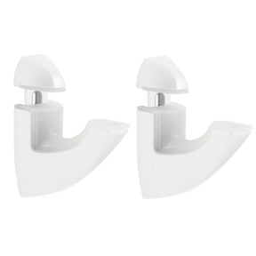 Dolle Scoop 3 in. H X 1 in. W X 2.5 in. D White Metal Shelf Clips, Pack of 7
