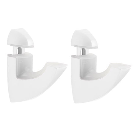 Dolle Scoop 3 in. H X 1 in. W X 2.5 in. D White Metal Shelf Clips, Pack of 7