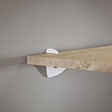 Dolle Scoop 3 in. H X 1 in. W X 2.5 in. D White Metal Shelf Clips, Pack of 7