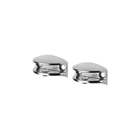 Dolle Flic 1.6 in. H X 1.6 in. W X 0.8 in. D Silver Metal Shelf Clips, Pack of 8
