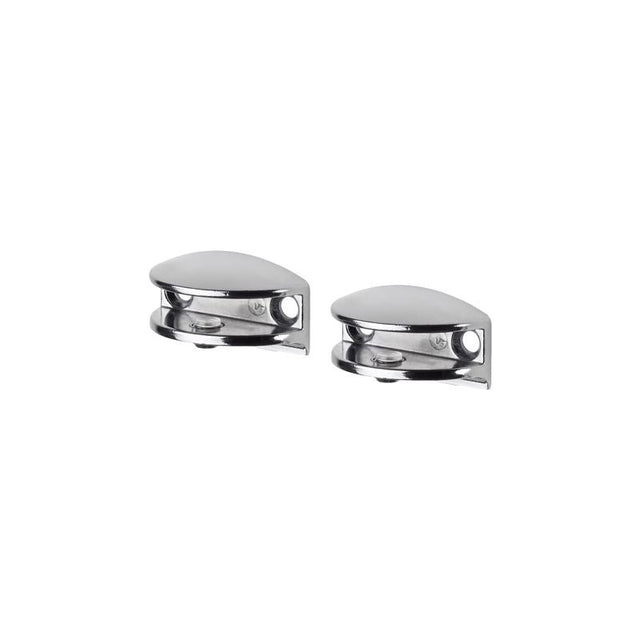 Dolle Flic 1.6 in. H X 1.6 in. W X 0.8 in. D Silver Metal Shelf Clips, Pack of 8