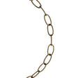 Koch Industries #10 Antique Brass Brown Brass Decorative Chain 0.175 in. D 122 in.