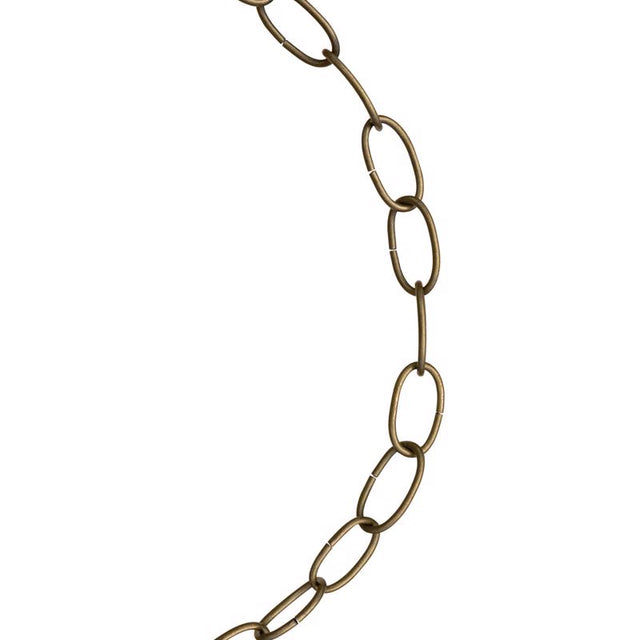 Koch Industries #10 Antique Brass Brown Brass Decorative Chain 0.175 in. D 122 in.
