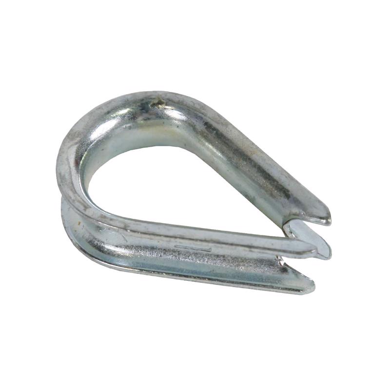 Koch Industries Zinc-Plated Galvanized Steel 1/4 in. D Wire Rope Thimble, Pack of 10