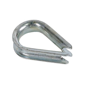 Koch Industries Zinc-Plated Galvanized Steel 1/4 in. D Wire Rope Thimble, Pack of 10