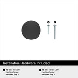 Amerock Everyday Basics Chalice Round Cabinet Knob 1-1/4 in. D 1-1/8 in. Matte 1 pk