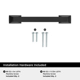 Amerock Everyday Basics Transitional Arch Cabinet Pull 3-3/4 in. Matte Black Black 1 pk