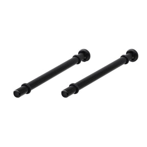 Dolle Atlas 0.9 in. H X 0.5 in. W X 7.9 in. D Black Steel Shelf Bracket, Pack of 8