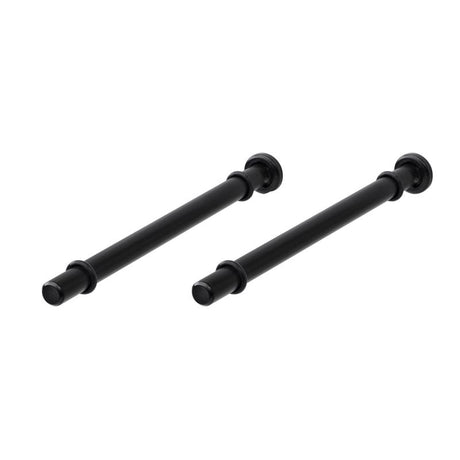 Dolle Atlas 0.9 in. H X 0.5 in. W X 7.9 in. D Black Steel Shelf Bracket, Pack of 8