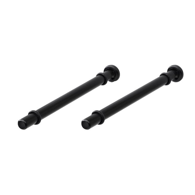 Dolle Atlas 0.9 in. H X 0.5 in. W X 7.9 in. D Black Steel Shelf Bracket, Pack of 8