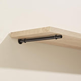 Dolle Atlas 0.9 in. H X 0.5 in. W X 7.9 in. D Black Steel Shelf Bracket, Pack of 8