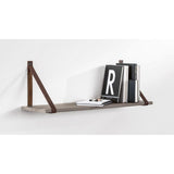 Dolle Loop 9.4 in. H X 1.2 in. W X 9.8 in. D Brown Leather Shelf Bracket, Pack of 8