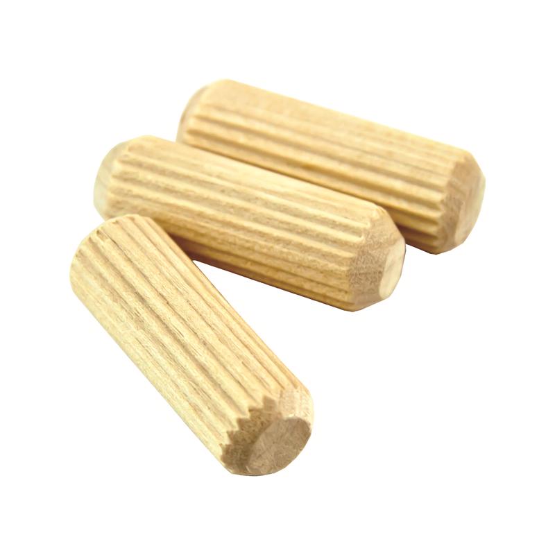 Richelieu Fluted Wood Dowel Pin 1/2 in. D X 1.5 in. L 15 pk Natural, Pack of 5