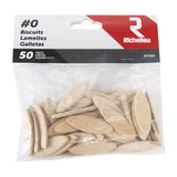 Richelieu Fluted Wood Plate Joining Biscuits .63 in. D X 1.85 in. L 50 pk Natural, Pack of 5
