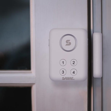 Sabre Battery Powered Indoor White Door Alarm
