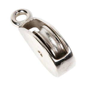 Koch Industries 1 in. D Nickel Aluminum Ridge Eye Single Sheave Rigid Eye Pulley, Pack of 10