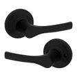 Kwikset Matte Black Passage Lever
