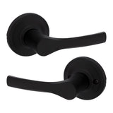 Kwikset Matte Black Passage Lever