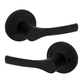Kwikset Matte Black Passage Lever