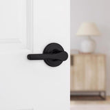 Kwikset Matte Black Passage Lever