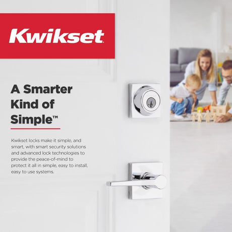 Kwikset Matte Black Passage Lever