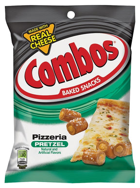 Combos MMM42006 Pizzeria Snacks, Pizza, 6.3 oz Bag, Pack of 12