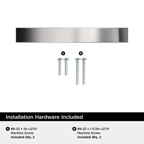 Amerock Contemporary Arch Cabinet Pull 3-3/4 in. Polished Chrome Silver 1 pk