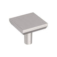 Amerock Chamfered Edge Contemporary  Square Cabinet Knob 1 in. Satin Nickel 1 pk