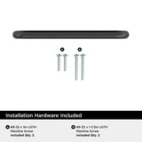 Amerock Contemporary Arch Cabinet Pull 4 in. Matte Black Black 1 pk