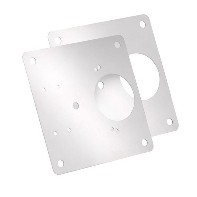 Amerock 3 in. W X 3 in. L Satin Nickel Silver Steel Cabinet Hinge 2 pk