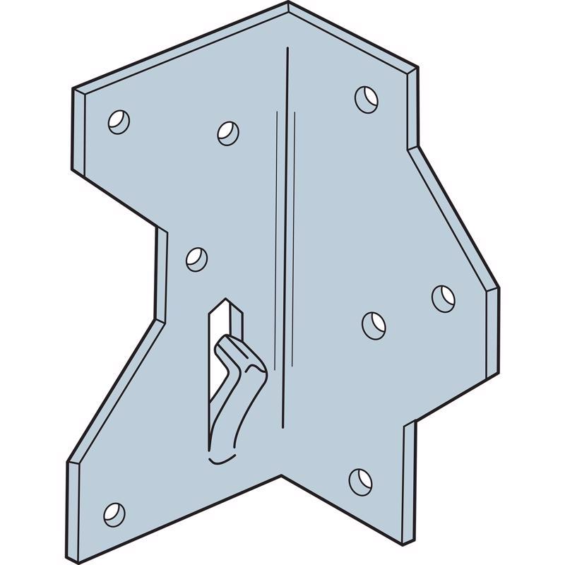 Simpson Strong-Tie ZMax 2.5 in. H X 1.5 in. W 18 Ga. Galvanized Steel Framing Angle