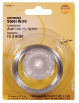 HILLMAN 100 ft. L Galvanized Steel 28 Ga. Wire, Pack of 10