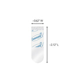 3M Command Small Plastic Refill Strips 2.12 in. L 16 pk, Pack of 6
