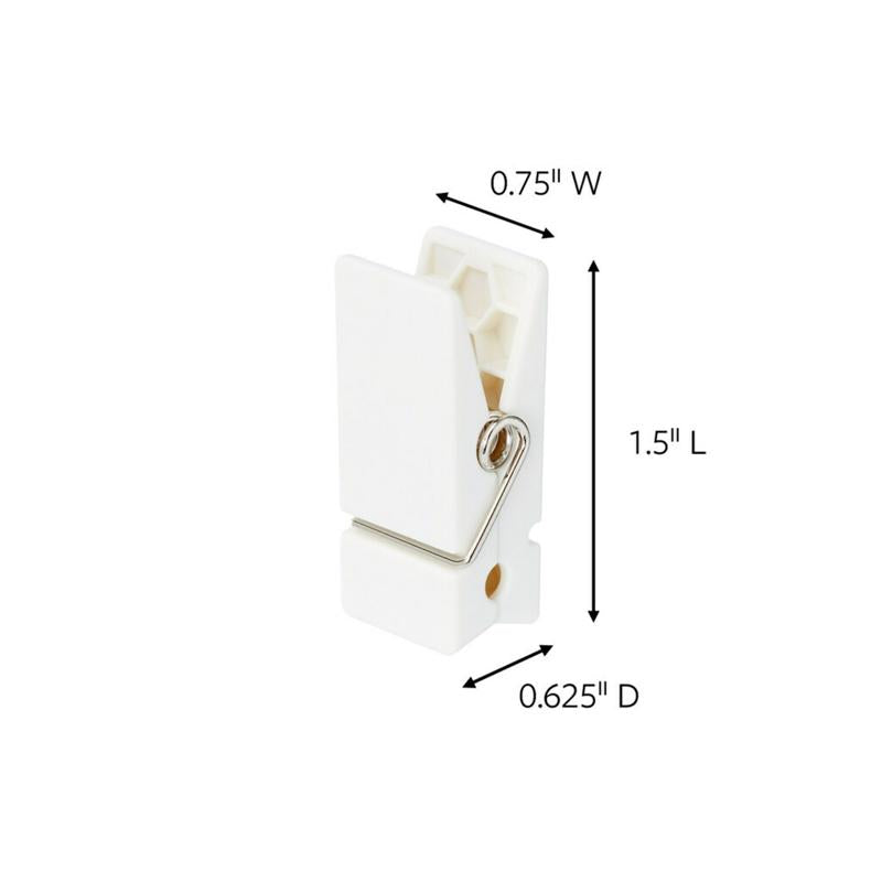 3M Command Medium Plastic Spring Clip 1.5 in. L 8 pk, Pack of 4