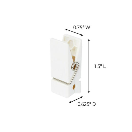 3M Command Medium Plastic Spring Clip 1.5 in. L 8 pk, Pack of 4