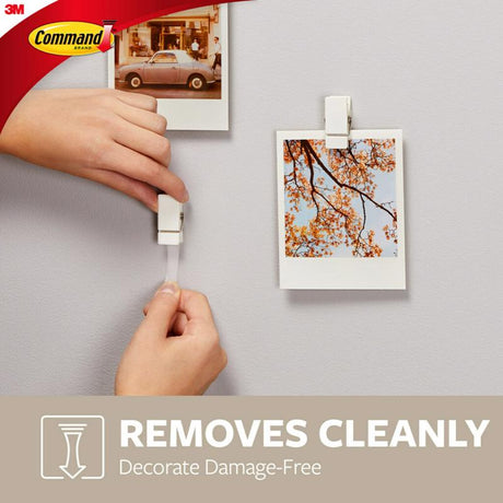 3M Command Medium Plastic Spring Clip 1.5 in. L 8 pk, Pack of 4