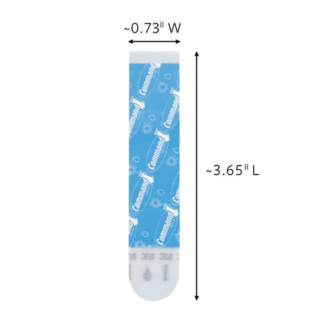 3M Command Large Foam Strips 3.65 in. L 8 pk, Pack of 6