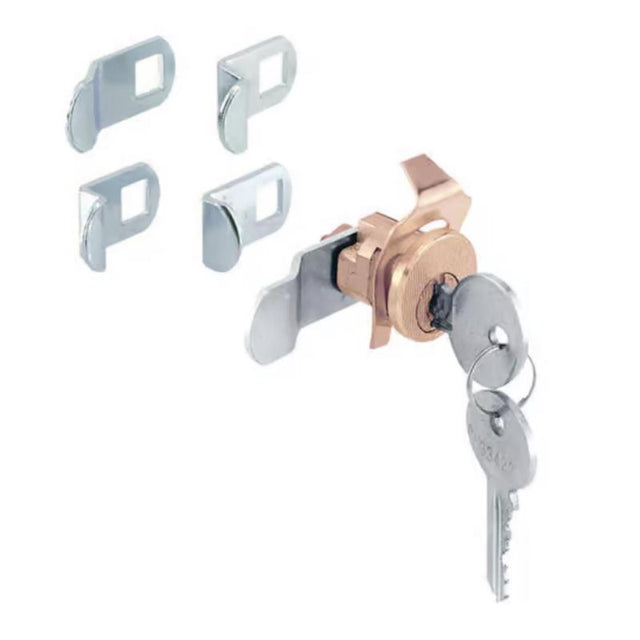 ATC Brass Plated Steel Counter Clockwise Mailbox Lock 2, Pack of 6