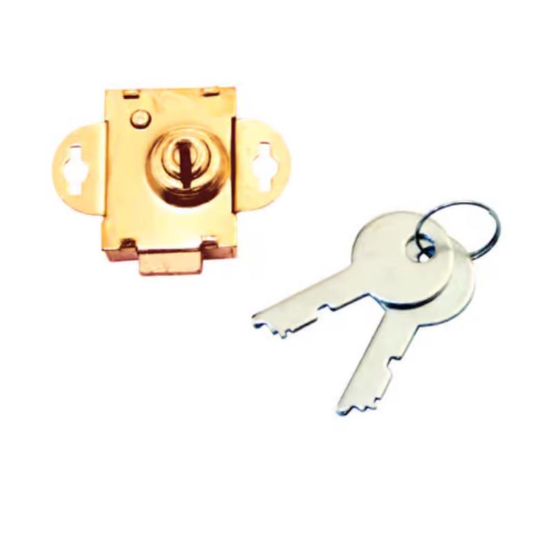 ATC Brass Plated Steel Counter Clockwise Mailbox Lock 2, Pack of 6