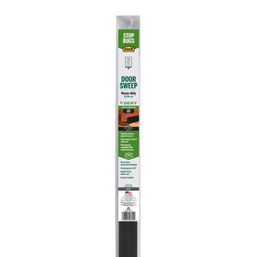 M-D Building Products Black Aluminum/Vinyl Sweep For Doors 36 in. L X 0.25 in.