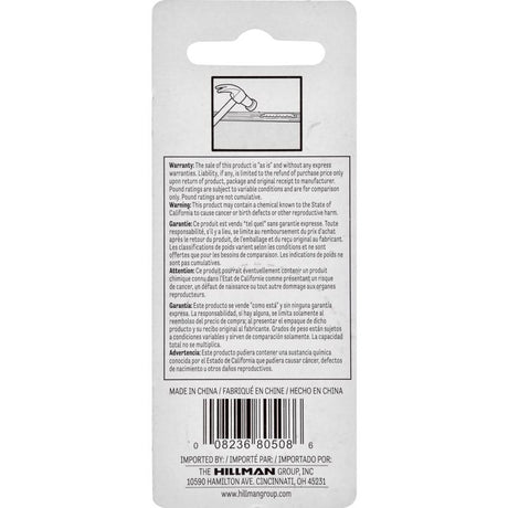 HILLMAN Gilt Sawtooth Picture Hanger 2 pk, Pack of 10