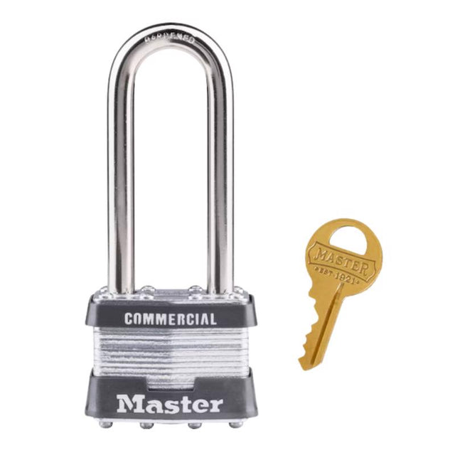 Master Lock 1-5/16 in. H X 1 in. W X 1-3/4 in. L Steel Double Locking Exterior Padlock, Pack of 6